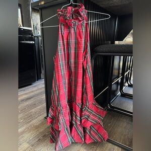Tommy Hilfiger Red Plaid Christmas Plaid Dress